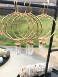 Celestial Quartz Hoops