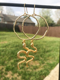 Celestial Hoops with Snake Charm