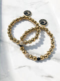 Phoebe "Gold Hematitie" Bracelet set