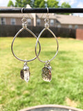 Buddha "quartz" Hoops