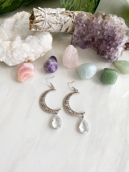 Silver Moon Earrings