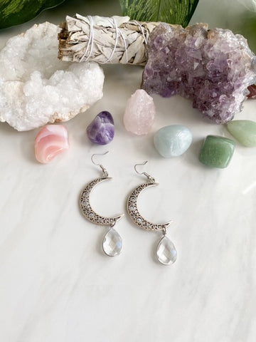 Silver Moon Earrings