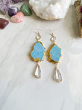 Blue Mountain Turquoise Drop Earrings