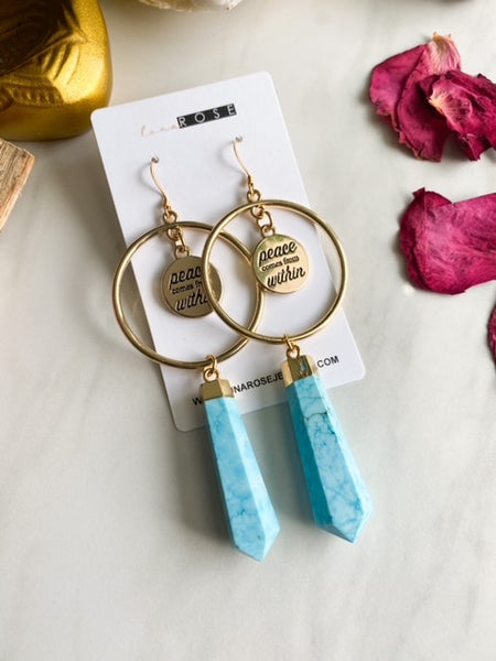 Blue Dream Hoop Earrings