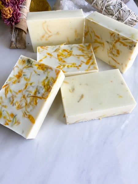 Lemon Calendula Cream Soap Bar