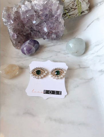 Evil Eye Stud Earrings