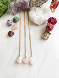 Rose Quartz Crystal Pendant Necklace